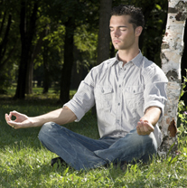 Meditation man sized